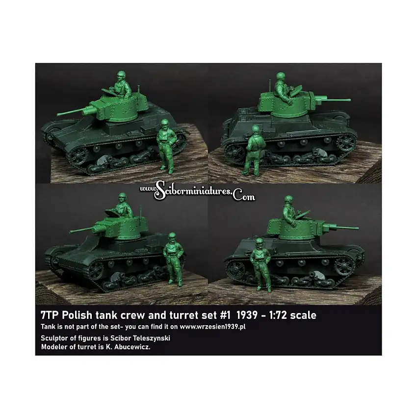 7TP Tank Crew & Turret Set #1 - 1939
