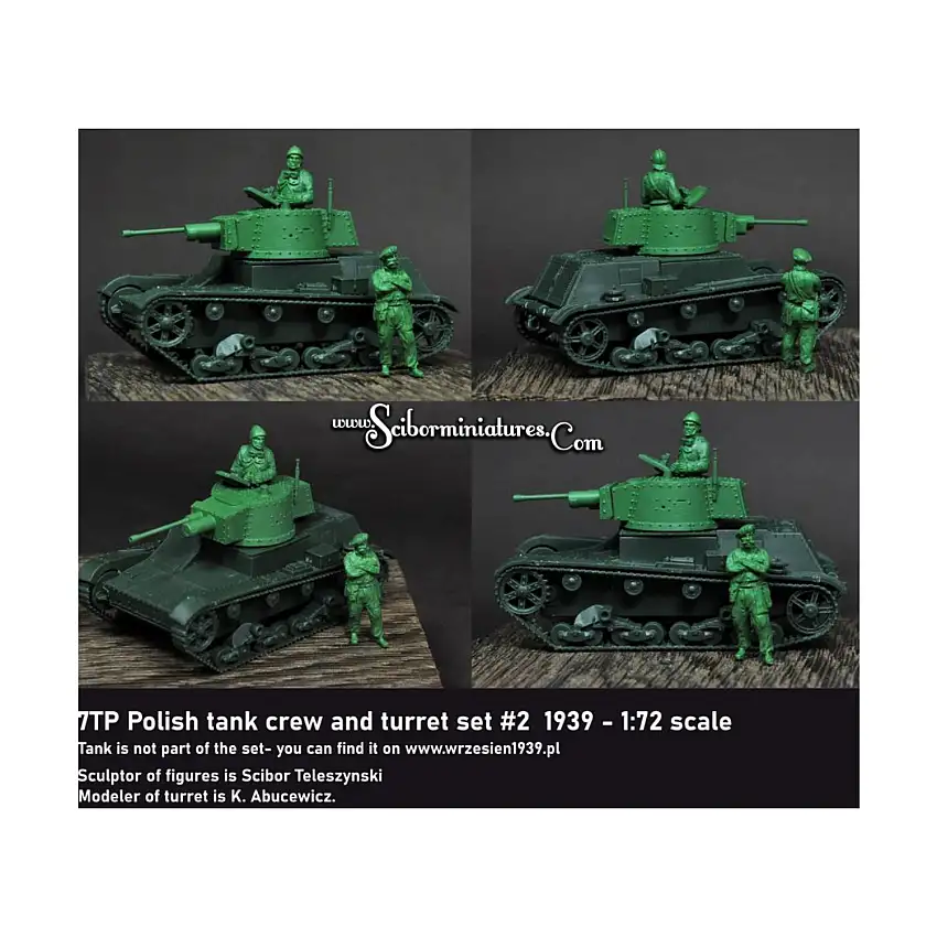 7TP Tank Crew & Turret Set #2 - 1939