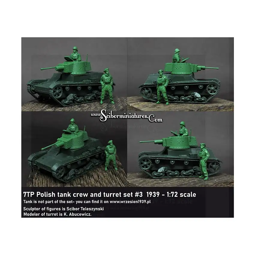 7TP Tank Crew & Turret Set #3 - 1939