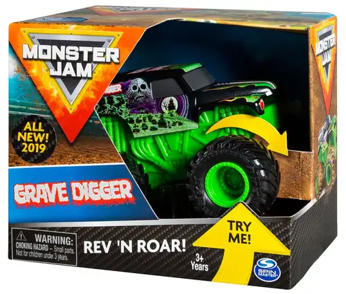 Monster Jam Rev 'N Roar Grave Digger Vehicle [Damaged Package]