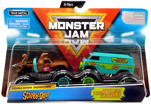 Monster Jam Scooby Doo Double Down Showdown! Scooby-Doo & The Mystery Machine Diecast Car 2-Pack