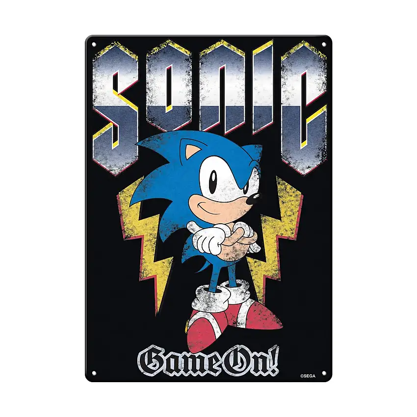 Sonic the Hedgehog Metal Sign