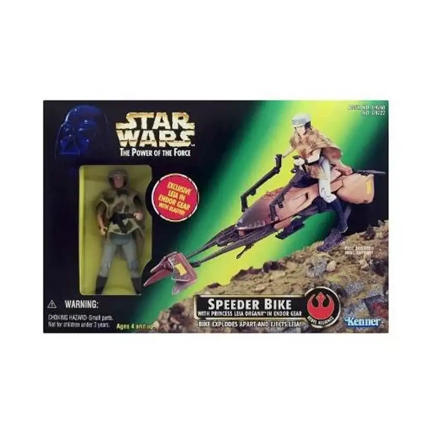 Speeder Bike with Princess Leia in Endor Gear