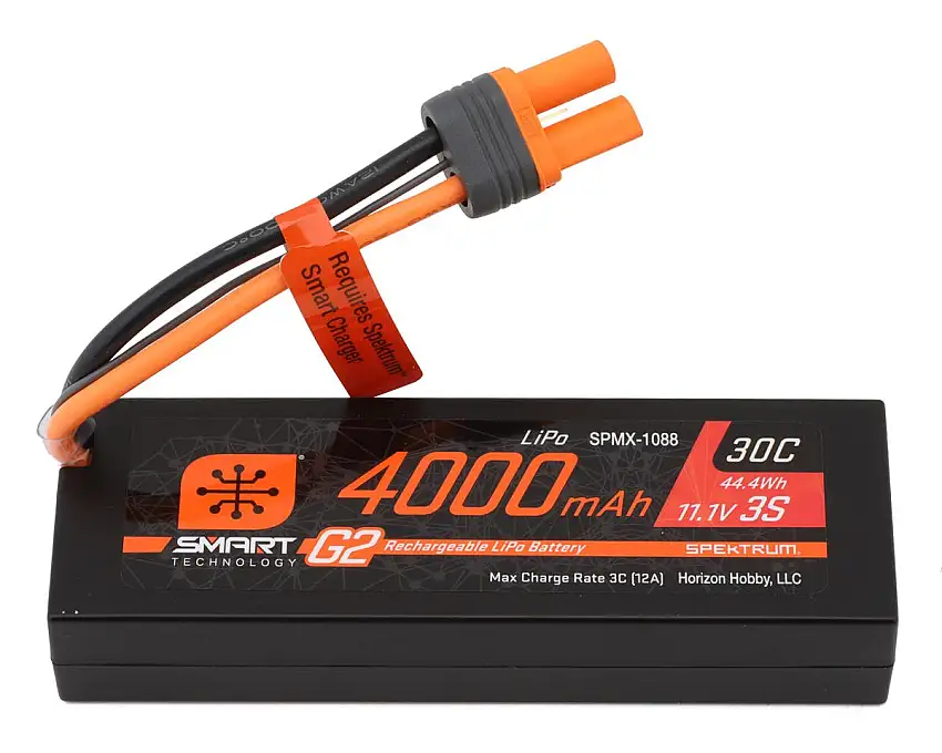 Spektrum RC 3S Smart G2 30C LiPo Battery Pack (11.1V/4000mAh) w/IC5 Connector
