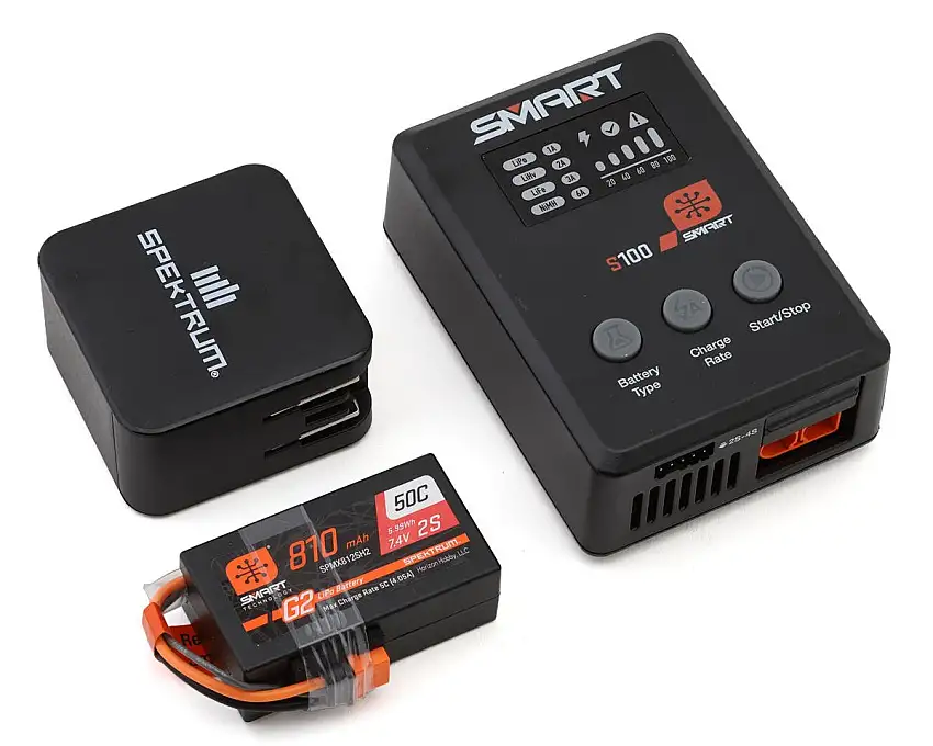 Spektrum RC Smart G2 Powerstage Surface Bundle w/2S Smart 50C LiPo Battery (810mAh) (IC2)