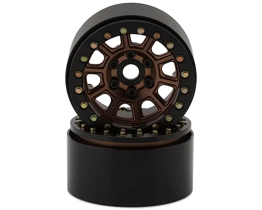SSD RC 1.9” Dominator Beadlock Wheels (Bronze) (2) w/12mm Hex