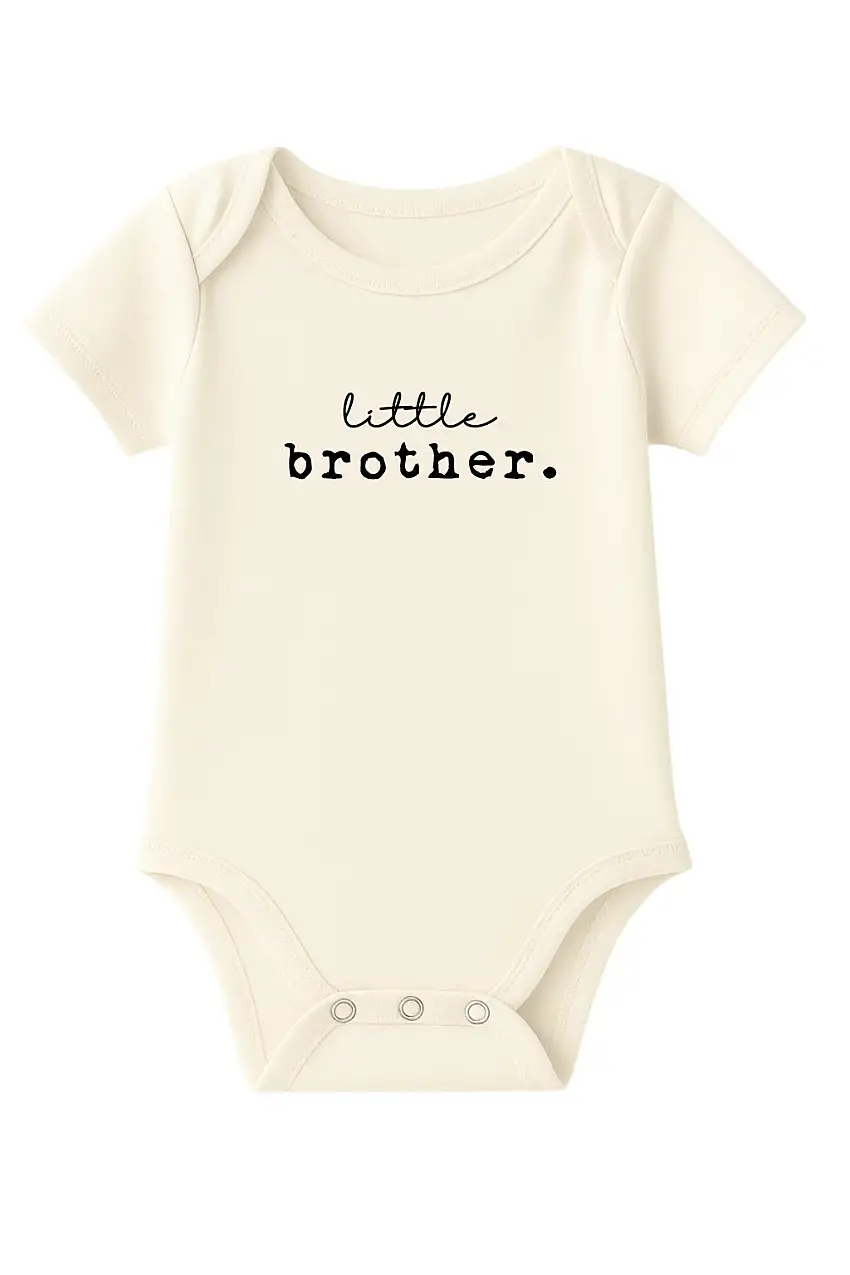 Little Brother Organic Cotton Short Sleeve Baby Bodysuit