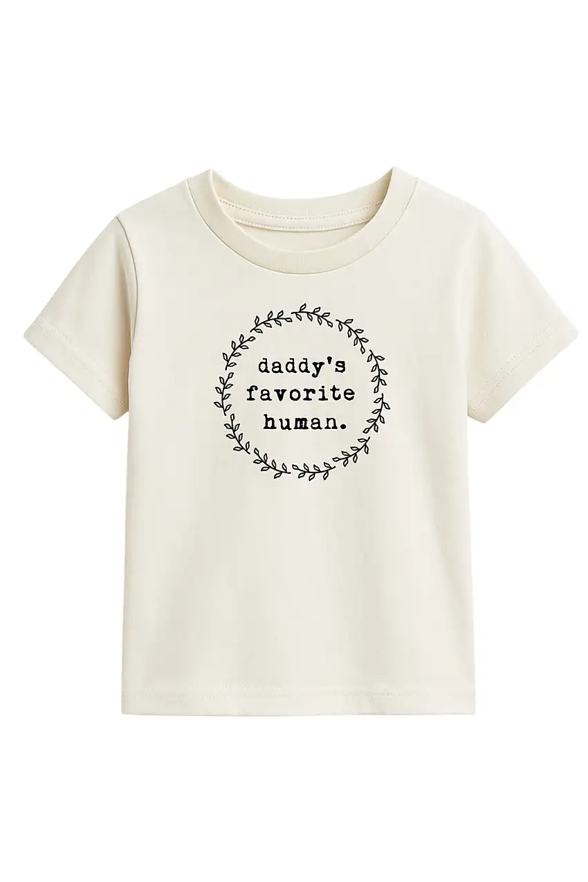 Daddy’s Favorite Human Organic Cotton Kids T-shirt Short Sleeve