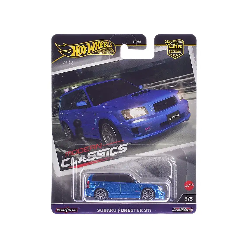 Subaru Forester STi Blue Metallic "Modern Classics" Series Diecast Model Car by Hot Wheels