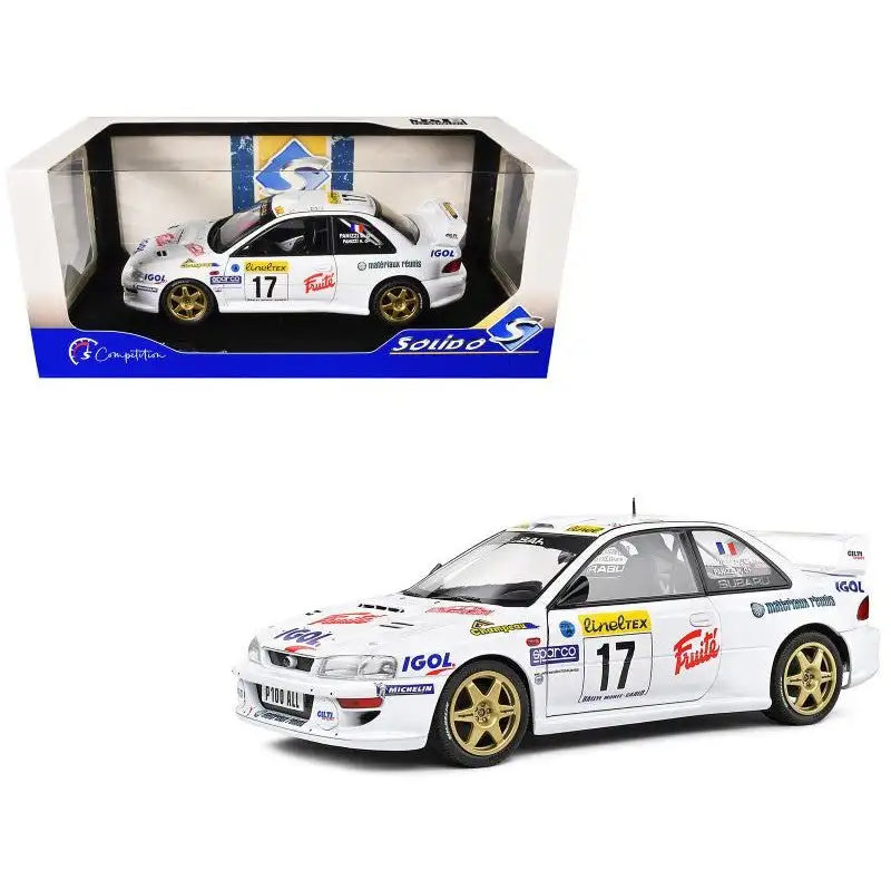 Subaru Impreza S5 WRC99 22B #17 Gilles Panizzi - Herve Panizzi "Monte Carlo Rally" (1999) "Competition" Series 1/18 Diecast Model Car by Solido