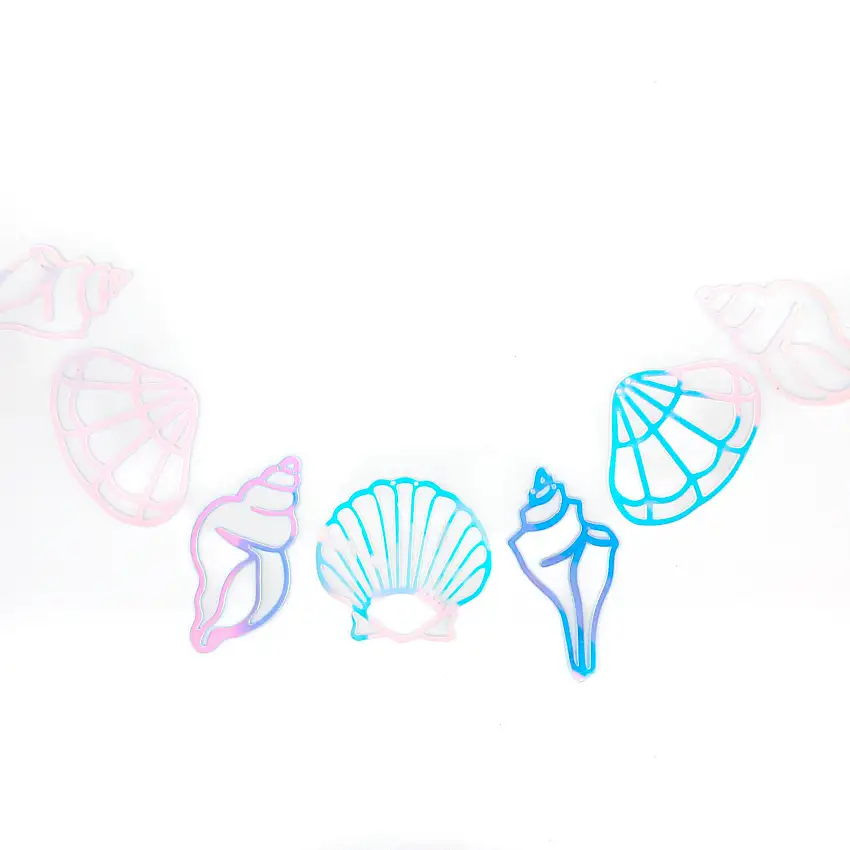 Iridescent Seashell Acrylic Garland