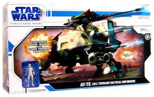 Star Wars Clone Wars 2008 AT-TE (All Terrain Tactical Enforcer) Action Figure Vehicle [Damaged Package]