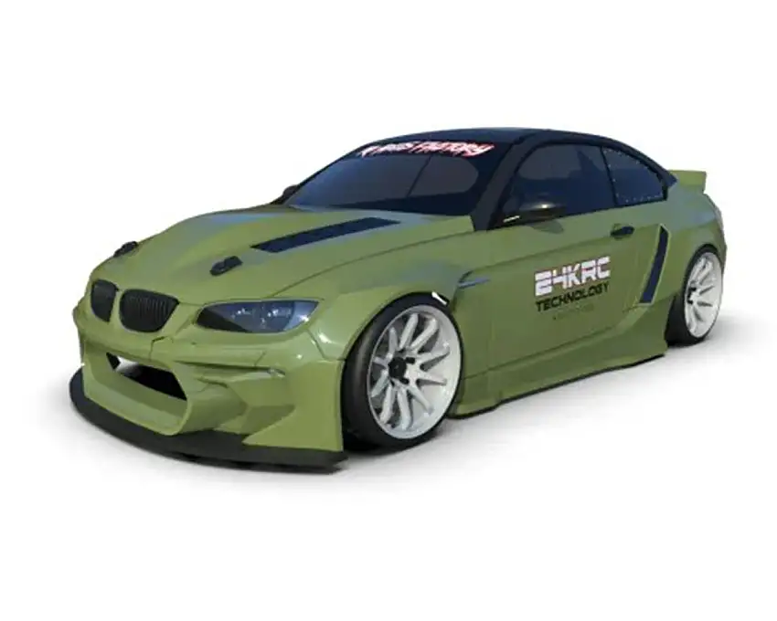 24K RC Technology HGK E92 M3 Eurofighter 1/10 Drift Body (260mm Wheelbase) (Clear)