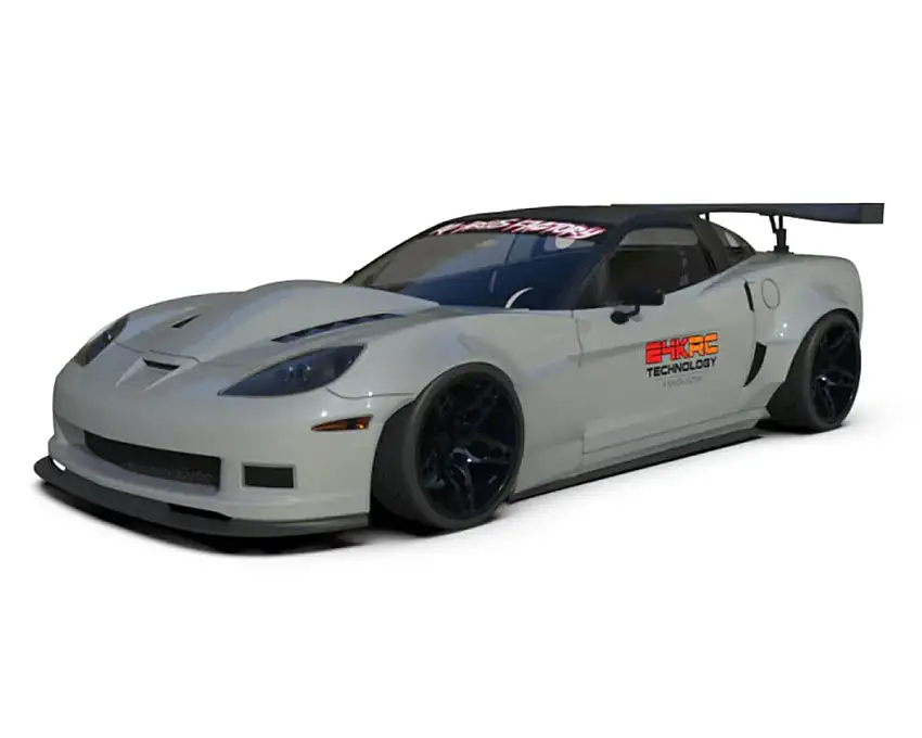 24K RC Technology Corvette Z06 D-Saito 1/10 Drift Body (260mm Wheelbase) (Clear)