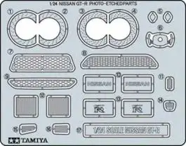 TAM-12623 Tamiya Models 1/24 Nissan GTR Photo-Etched Detail Set