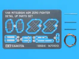 TAM-12624 Tamiya Models 1/48 Mitsubishi A6M Zero Fighter Photo-Etched Detail Set