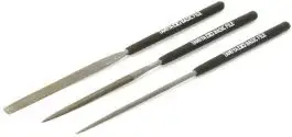 TAM-74104 Tamiya Models Smooth Double-Cut Basic File Set (3pcs)