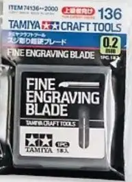 TAM-74136 Tamiya Models Fine Engraving Blade (0.2mm)