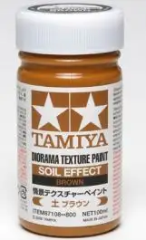 TAM-87108 Tamiya Models Diorama Texture Soil Effect Brown Paint (100ml Bottle)