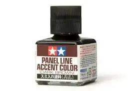 TAM-87140 Tamiya Models Dark Brown Panel Line Accent Color (40ml Bottle) (6/Bx)