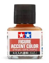 TAM-87201 Tamiya Models Pink-Brown Figure Accent Color (40ml Bottle) (6/Bx)