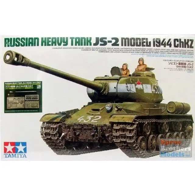TAM25146 1:35 Tamiya Russian Heavy Tank JS-2 Model 1944 ChKZ with Aber PE and Gun Barrel #25146