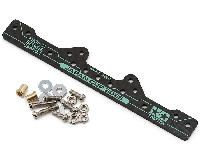 Tamiya JR Mini 4WD 1.5mm HG Carbon Fiber Front Reinforced Plate (J-Cup 2025)