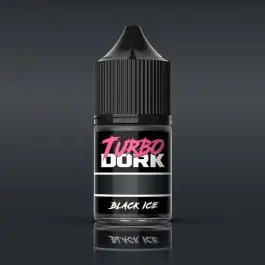 TDK-25120 Turbo Dork Black Ice Metallic Acrylic Paint 22ml Bottle