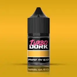 TDK-25557 Turbo Dork Orange You Glad Metallic Acrylic Paint 22ml Bottle