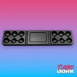 TDK-55038 Turbo Dork Large Black Silicone Paint Palette 12 Wells