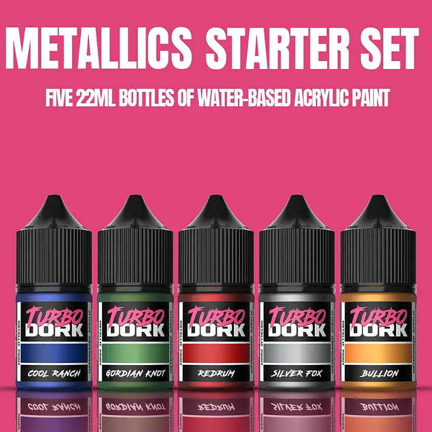 Turbo Dork: Metallics Starter Set (5x 22ml Paints)