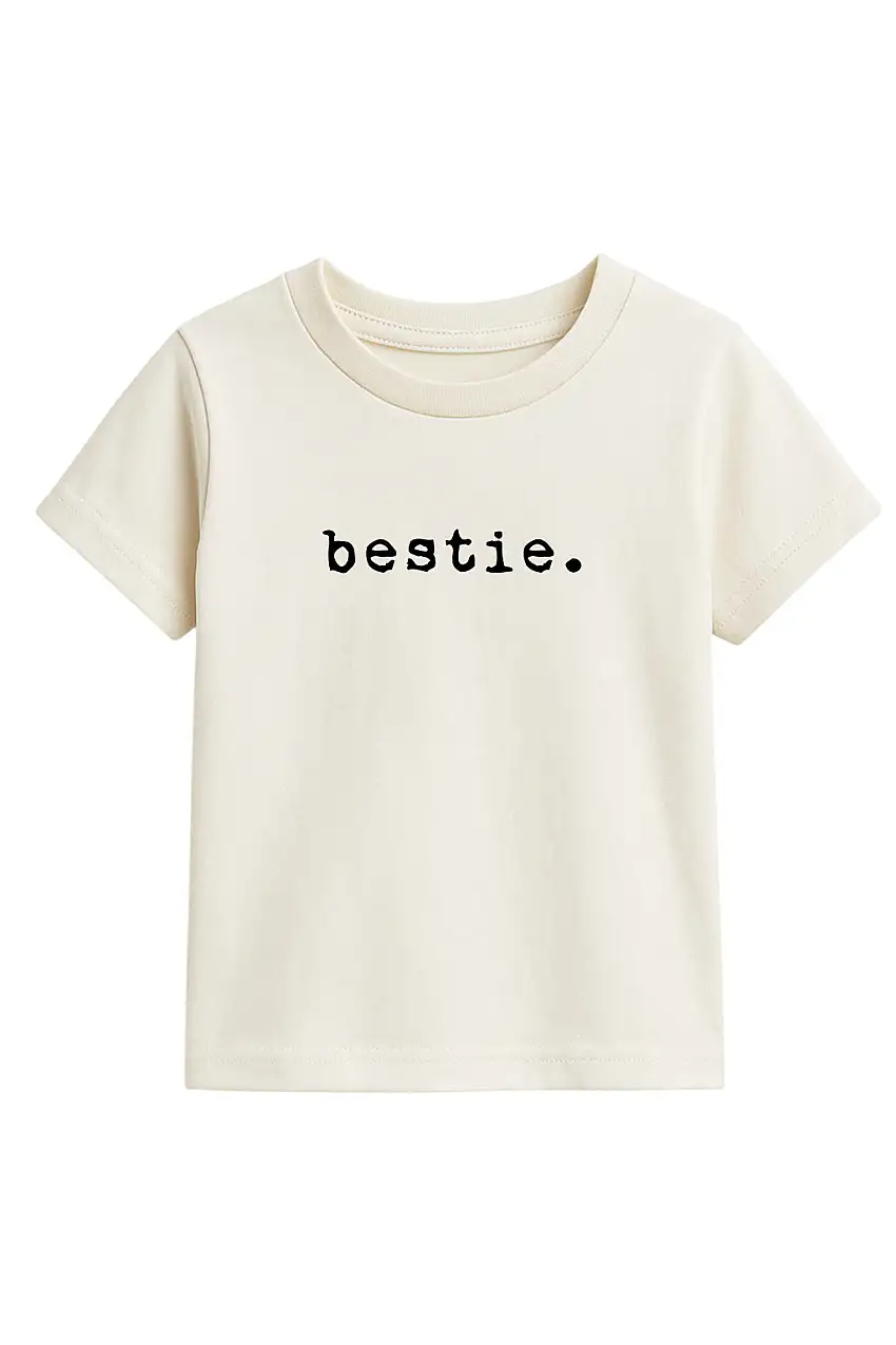 Bestie Organic Kids Graphic T-shirt Short Sleeve