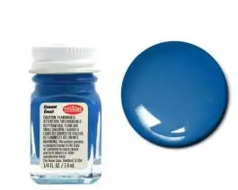 TES-1111 Testors 1/4oz. Bottle Finishing Enamel Gloss Dark Blue (6/Bx)