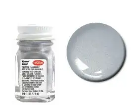 TES-1146 Testors 1/4oz. Bottle Finishing Enamel Metallic Silver (6/Bx)