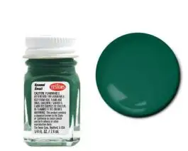 TES-1171 Testors 1/4oz. Bottle Finishing Enamel Flat Beret Green (6/Bx)