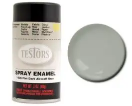 TES-1226 Testors 3oz. Spray Finishing Enamel Flat Dark Aircraft Grey (3/Bx)
