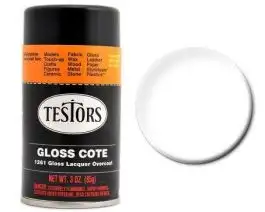 TES-1261 Testors 3oz. Spray Glosscote (3/Bx)