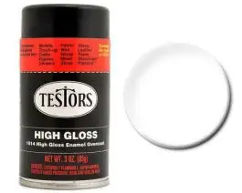TES-1814 Testors 3oz. Spray Finishing Enamel Gloss Overcoat (3/Bx)