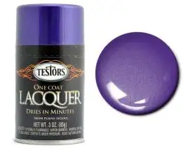 TES-1842 Testors 3oz. Spray One Coat Metallic Lacquer Purple-Licious (3/Bx)