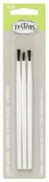 TES-281201 Testors 2 Flat & 1 Pointed Brushes (6cd/Bx)