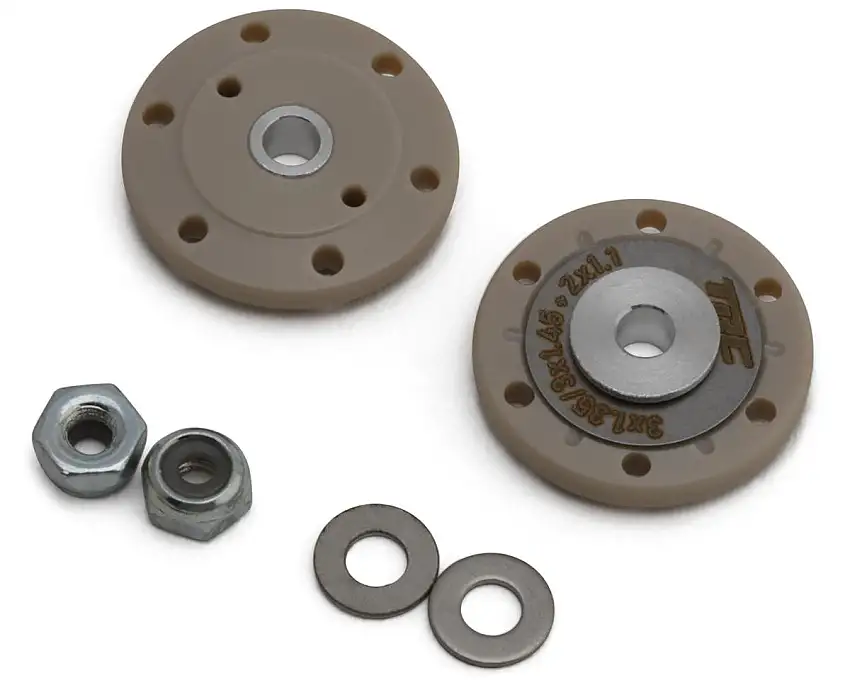 Throttlefinger Racing Concepts 15.90mm Rear Valve Shock Conical Pistons (2) (3x1.3mm) (3x1.4mm) (2x1.1mm)