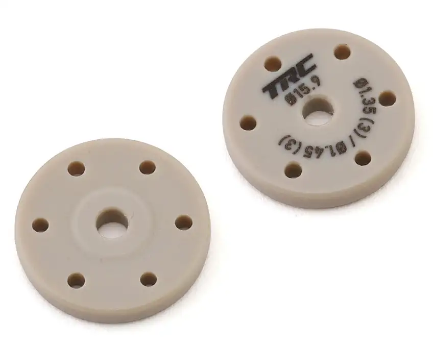 Throttlefinger Racing Concepts 15.9mm Flat Shock Piston (2) (1.35mm x 3 + 1.45mm x 3)