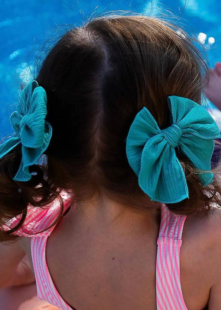 Aqua Tide | Petite Party Bow