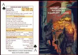 TLG31892 Troll Lord Games Adventurers Backpack Card Deck