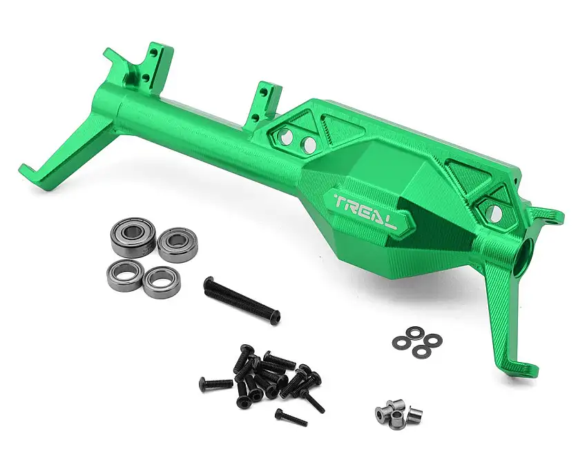 Treal Hobby Axial AXP8 Gilamon 7075 CNC-Machined Aluminum Front Axle Housing (Green)