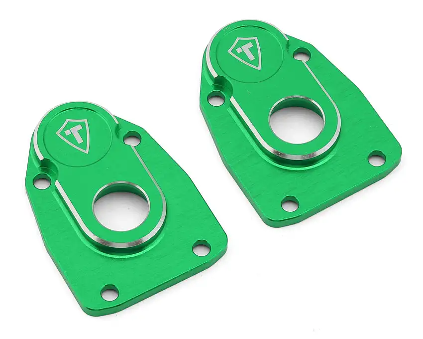 Treal Hobby Axial AXP8 Gilamon 7075 CNC-Machined Aluminum Portal Covers (Green) (2)