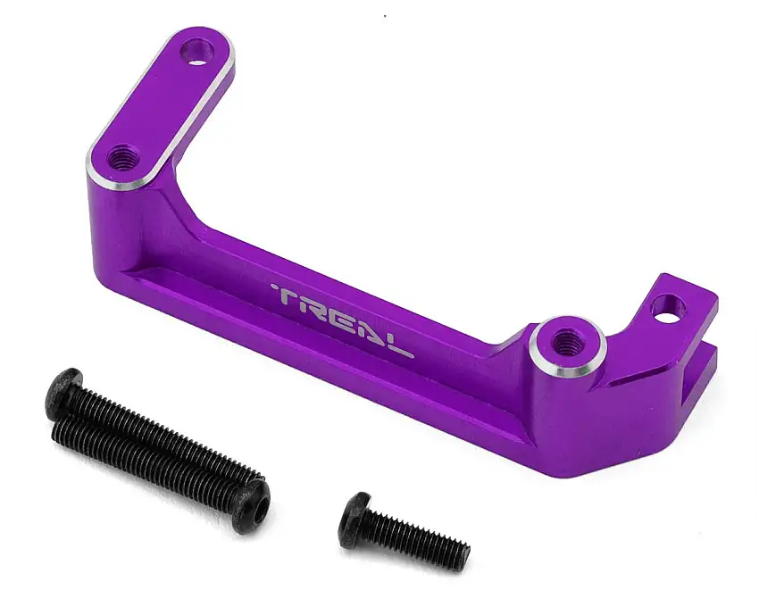 Treal Hobby Axial AXP8 Gilamon Machined Aluminum Front Upper Links Mount Brace (Purple)
