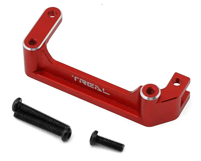 Treal Hobby Axial AXP8 Gilamon Machined Aluminum Front Upper Links Mount Brace (Red)