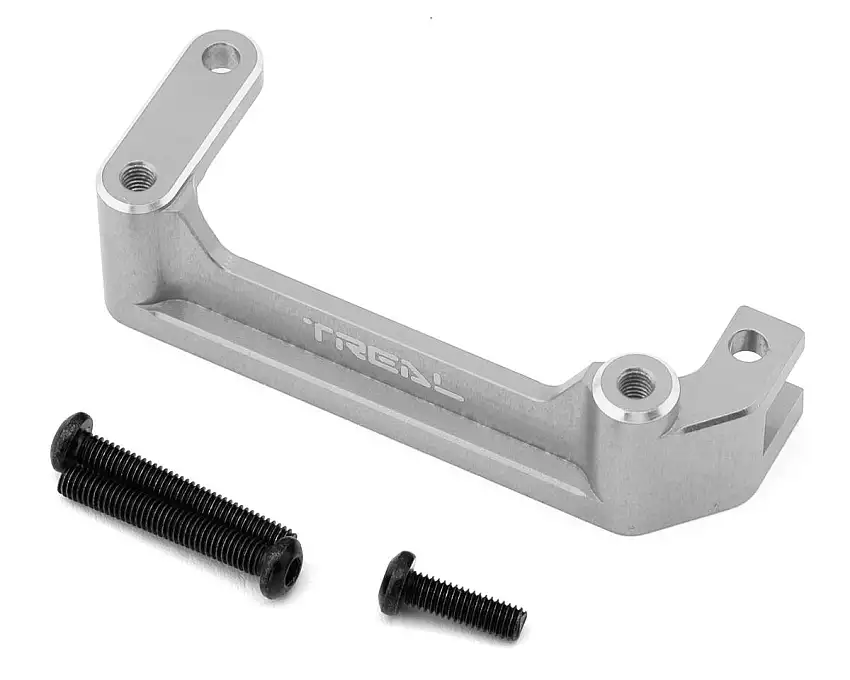 Treal Hobby Axial AXP8 Gilamon Machined Aluminum Front Upper Links Mount Brace (Silver)