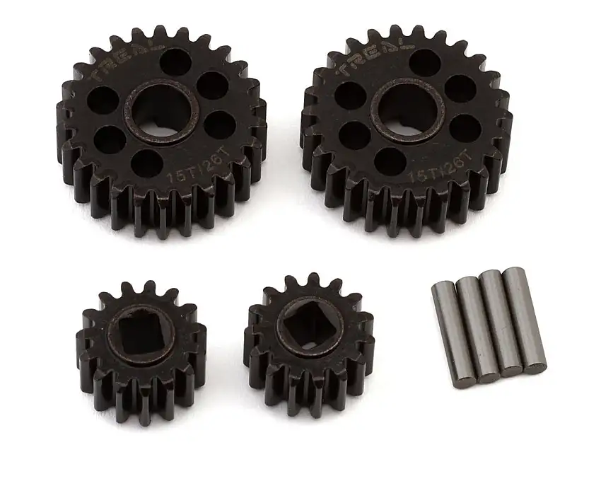 Treal Hobby Axial AXP8 Gilamon Steel Overdrive Portal Gear Set (15T/26T) (24% Overdrive)